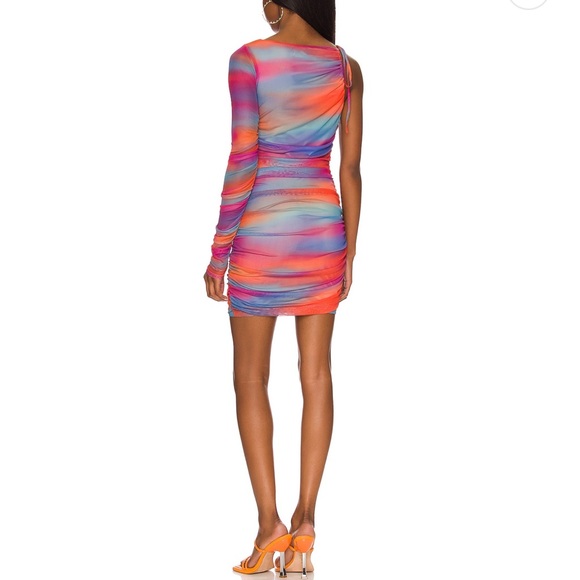 Camila Coelho Seri mini dress in rainbow size medium NWT - Picture 4 of 4